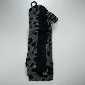 Women's Infinity Scarf Fashion Print Lace Abstract Leopard Print Black Grey NEW